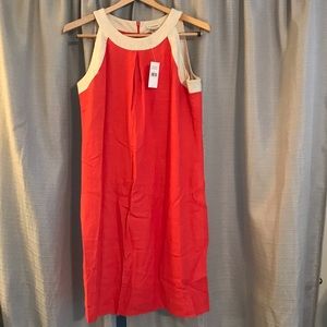 NWT, Banana Republic, size 12, Linen dress, coral